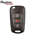2012-2013 Kia Rio / 3-Button Flip Key / PN: 95430-1W020 / TQ8-RKE-3F02 (AFTERMARKET)
