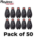50 x 2013-2020 Dodge RAM / 4-Button Fobik Key / GQ4-53T (AFTERMARKET) (Bundle of 50)