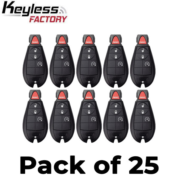 25 x 2013-2020 Dodge RAM / 4-Button Fobik Key / GQ4-53T (AFTERMARKET) (Bundle of 25)