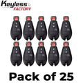 25 x 2013-2020 Dodge RAM / 4-Button Fobik Key / GQ4-53T (AFTERMARKET) (Bundle of 25)