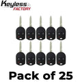 25 x 2001-2018 Ford / Mercury / 3-Button Remote Head Key / PN: 164-R8070 / OUCD6000022 (4D 63 80 BIT) (AFTERMARKET) (Bun