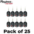 25 x 2012-2019 Ford / 4-Button Remote Head Key / OUCD6000022 (AFTERMARKET) (Bundle of 25)