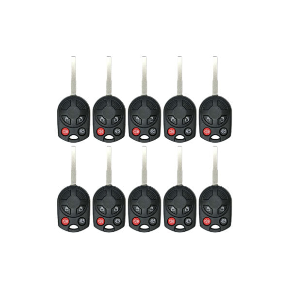 50 x 2012-2019 Ford / 4-Button Remote Head Key / OUCD6000022 (AFTERMARKET) (Bundle of 50)