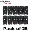 25 x  2010-2019 GM / 4-Button Flip Key / OHT01060512 (46 Chip)  (AFTERMARKET) (Bundle of 25)