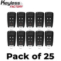 25 x 2010-2020 GM / 5-Button Flip Key / OHT01060512 (AFTERMARKET) (Bundle of 25)