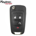 2010-2019 GM / 4-Button Flip Key / PN: 20873622 / OHT01060512 (AFTERMARKET)