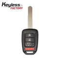 2013-2019 Honda / 3-Button Remote Head Key /  MLBHLIK6-1T (AFTERMARKET)