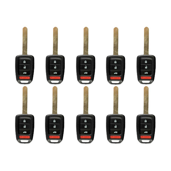 50 x 2016-2020 Honda Accord Civic / 4-Button Remote Head Key / MLBHLIK6-1TA (G Chip) (AFTERMARKET) (Bundle of 50)