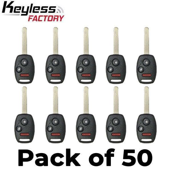 50 x  2006-2017 Honda Acura / 3-Button Remote Head Key / N5F-S0084A (AFTERMARKET) (Bundle of 50)
