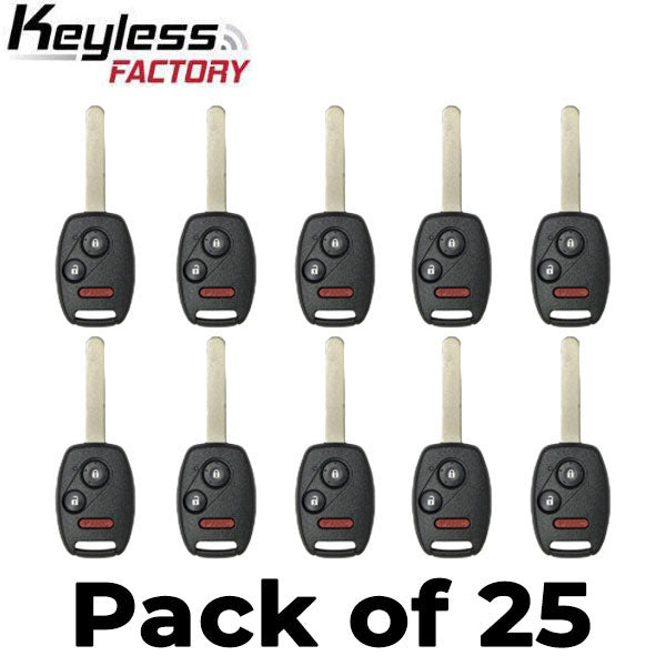 25 x  2006-2017 Honda Acura / 3-Button Remote Head Key / N5F-S0084A (AFTERMARKET) (Bundle of 25)