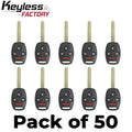 50 x 2006-2013 Acura / Honda Civic / 4-Button Remote Head Key / N5F-S0084A (AFTERMARKET) (Bundle of 50)