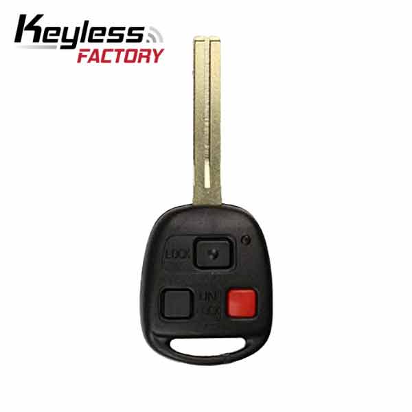 1998-2005 Lexus / 3-Button Remote Head Key / HYQ1512V /  4C Chip / Long Blade (AFTERMARKET)