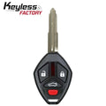 2007-2012 Mitsubishi / 4-Button Remote Head Key / OUCG8D-620M-A (AFTERMARKET)