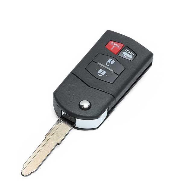 2009-2010 Mazda 6 / 4-Button Flip Key / PN: 4238A-41525 / 5WK43451E (AFTERMARKET)