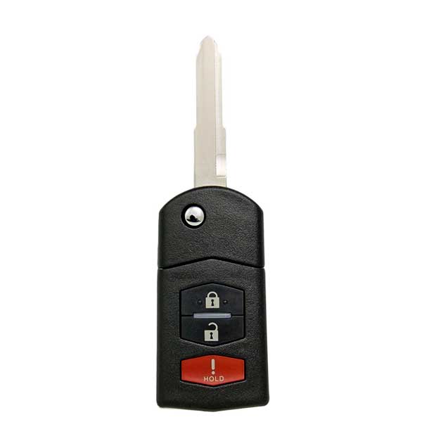 2004-2008 Mazda 6 / RX8 / 3-Button Flip Key / PN: GP7A-67-5RYB / KPU41788 (AFTERMARKET)