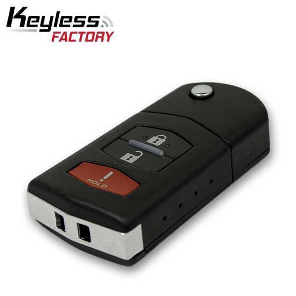 2004-2008 Mazda 6 / RX8 / 3-Button Flip Key / PN: GP7A-67-5RYB / KPU41788 (AFTERMARKET)