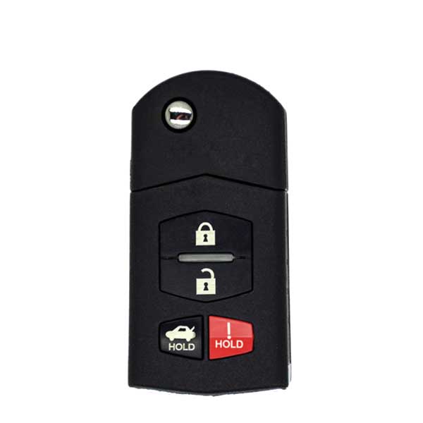 2004-2011 Mazda 6 / RX8 / 4-Button Flip Key / PN: GP7A-67-5RYB / KPU41788 (AFTERMARKET)