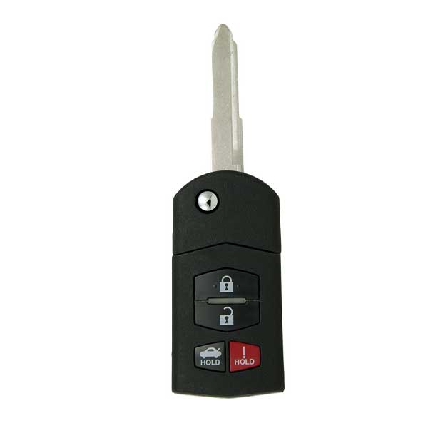 2004-2011 Mazda 6 / RX8 / 4-Button Flip Key / PN: GP7A-67-5RYB / KPU41788 (AFTERMARKET)