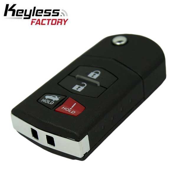 2004-2011 Mazda 6 / RX8 / 4-Button Flip Key / PN: GP7A-67-5RYB / KPU41788 (AFTERMARKET)