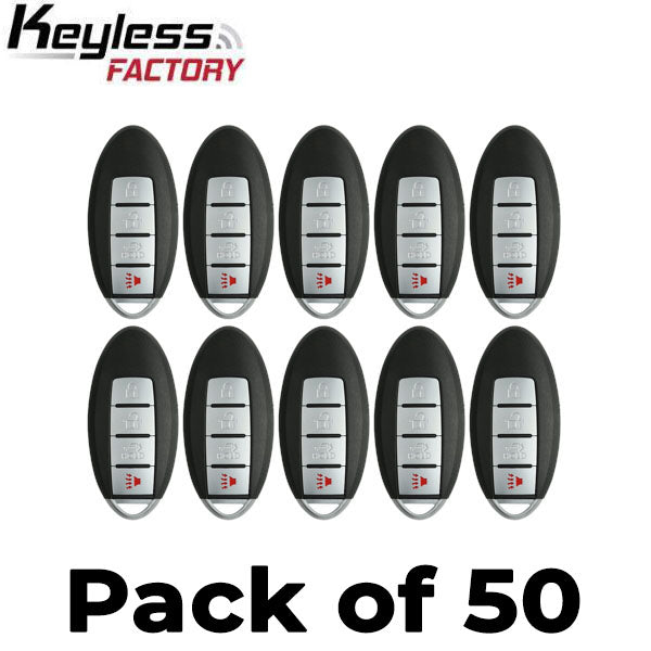50 x 2013-2016 Nissan / Infiniti / 4-Button Smart Key / KR5S180144014 / IC 014 (AFTERMARKET) (Bundle of 50)
