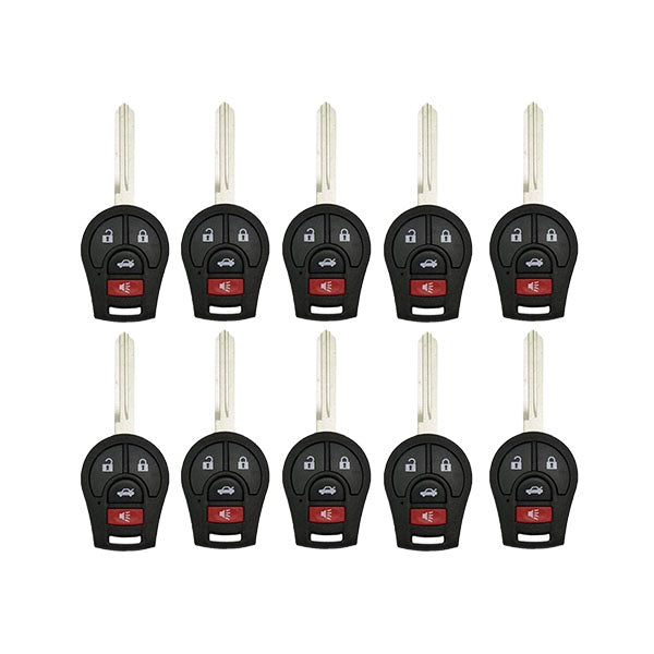 25 x 2003-2019 Nissan / 4-Button Remote Head Key / PN: H0561-3AA0B / CWTWB1U751 / (AFTERMARKET) (Bundle of 25)