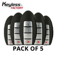 5 x 2007-2015 Nissan / Infiniti 4-Button Smart Key / KR55WK49622 / KR55WK48903 (AFTERMARKET) (Pack of 5)