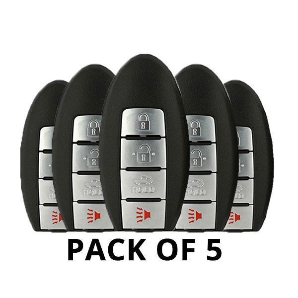 5 x 2007-2015 Nissan / Infiniti 4-Button Smart Key / KR55WK49622 / KR55WK48903 (AFTERMARKET) (Pack of 5)