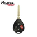 2010-2011 Toyota Camry / 4-Button Remote Head Key / PN: 89070-06650 / HYQ12BBY / (AFTERMARKET)
