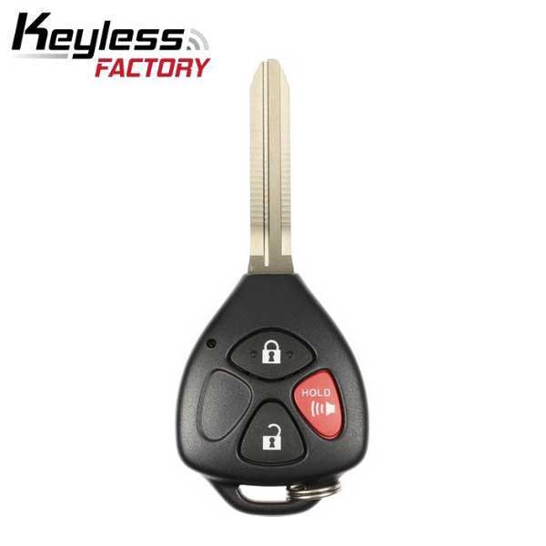 2008-2013 Toyota / 3-Button Remote Head Key / PN: 89070-0T030 / GQ4-29T / (4D67) (AFTERMARKET)