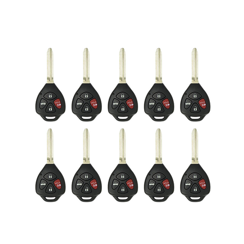 10 x 2008-2012 Toyota Avalon / Corolla / 4-Button Remote Head Key / GQ4-29T / (AFTERMARKET) (BUNDLE OF 10)