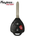 2010-2018 Toyota / 3-Button Remote Head Key / HYQ12BBY / (AFTERMARKET)