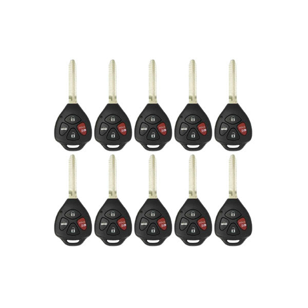 25 x 2007-2010 Toyota Camry Corolla / 4-Button Remote Head Key / PN: 89070-06231 / HYQ12BBY (4D67 Chip) (AFTERMARKET) (B