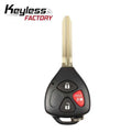 2015-2019 Toyota Yaris / 3-Button Remote Head Key / PN: 89070-52G50 / HYQ12BBY (H Chip) (AFTERMARKET)