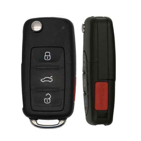 1998-2002 Volkswagen / 4-Button Flip-Key / 1J0959753T / 315 MHz (AFTERMARKET)