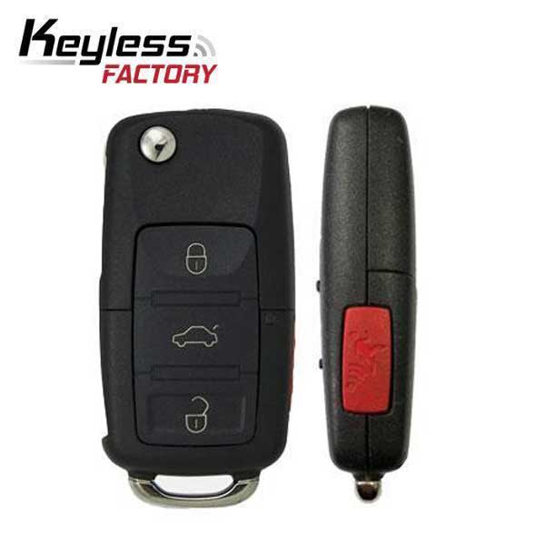 2005-2011 Volkswagen / 4-Button Flip Key / PN: NBG92596263 / 1K0959753P / 315 MHz (AFTERMARKET)
