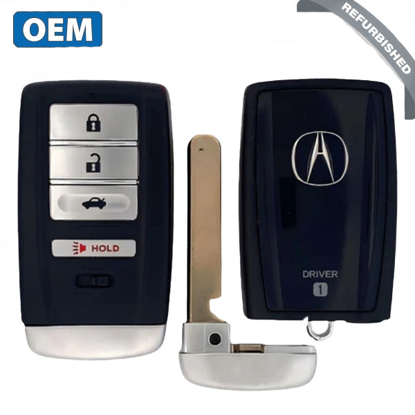 2018 - 2022 Acura / 4-Button Smart Key / PN: 72147-TZ3-A21 / Memory 1 / (OEM Refurbished / Grade A)