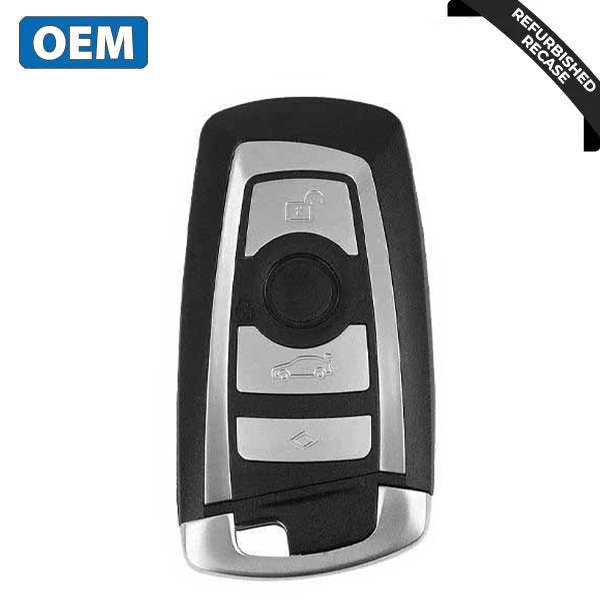 2009-2018 BMW / 4-Button Smart Key / PN: 9266843-01 / YGOHUF5662 (OEM Recase)