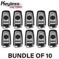 10 x 2009-2014 BMW 3 / 4 / 5 Series / 4-Button Smart Key / CAS 4+ / FEM / EWS5 / 315 MHz (AFTERMARKET) (BUNDLE OF 10)