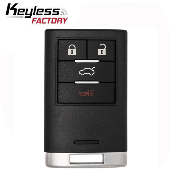 2008-2015 Cadillac CTS DTS STS / 4-Button Smart Key / PN: 25946298 / M3N5WY7777A (AFTERMARKET)