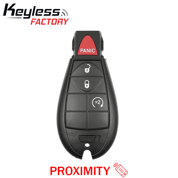 2009-2020 Jeep Chrysler Dodge / 4-Button Fobik Key / PN: 05026886AI / IYZ-C01C / Keyless Go Fobik (AFTERMARKET)