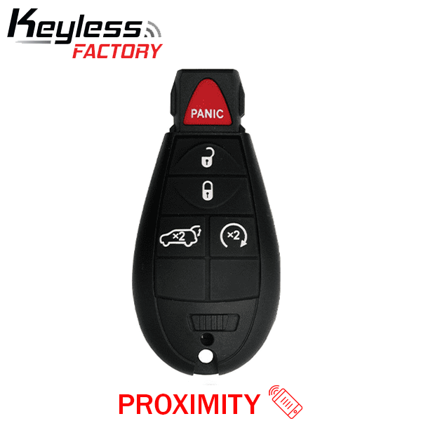 2009-2013 Jeep Grand Cherokee Dodge Durango / 5-Button Fobik Key / PN: 05026538AK / IYZ-C01C / Keyless Go Fobik (AFTERMA