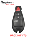 2008-2014 Chrysler Dodge / 4-Button Fobik Key / PN: 05026886AI / IYZ-C01C / Keyless Go Fobik (AFTERMARKET)