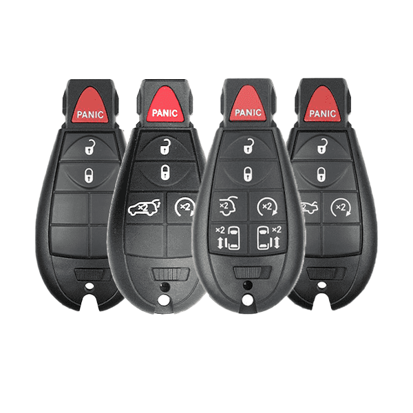 4 x 2008-2019 Chrysler Dodge VW Jeep / Bundle of Fobik Keys / PN: 56046734AH / IYZ-C01C / Keyless Go Fobik (BUNDLE OF 4)