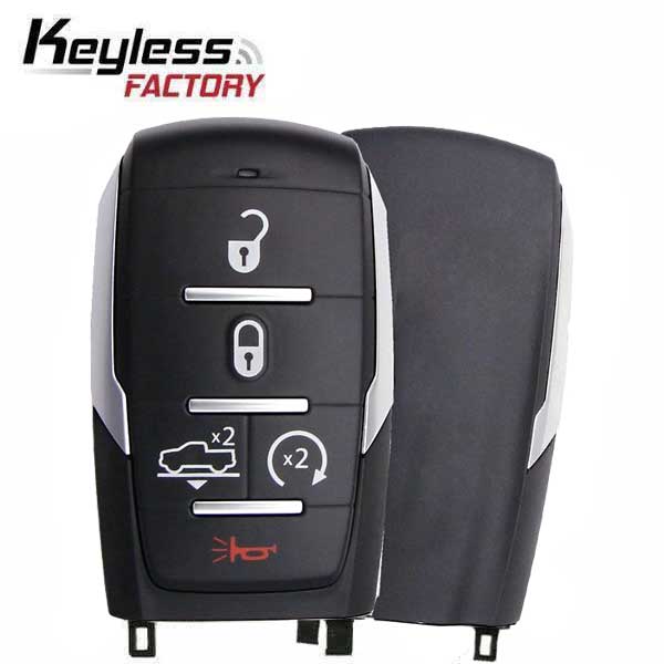 2019-2023 Ram 1500 Pickup / 5-Button Smart Key / PN: 68291690AE / OHT-4882056 / w/ Air Suspension / Silver Stripe (AFTER