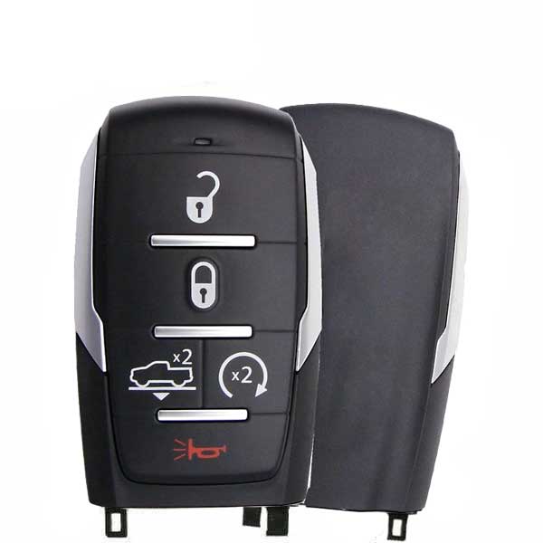 2019-2023 Ram 1500 Pickup / 5-Button Smart Key / PN: 68291690AE / OHT-4882056 / w/ Air Suspension / Silver Stripe (AFTER