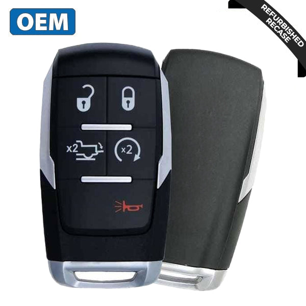 2019-2021 Dodge Ram Pickup HD 2500-5500 / 5-Button Smart Key / PN: 68374994AB 68538050AA 68475385AA / GQ4-76T (OEM Recas