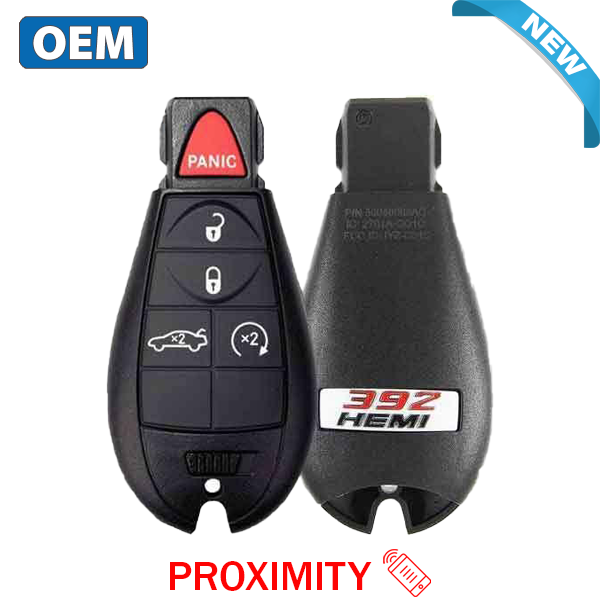 2009-2014 Dodge Challenger HEMI / 5-Button Fobik Key / PN: 56046668AD / IYZ-C01C / Keyless Go Fobik (OEM)