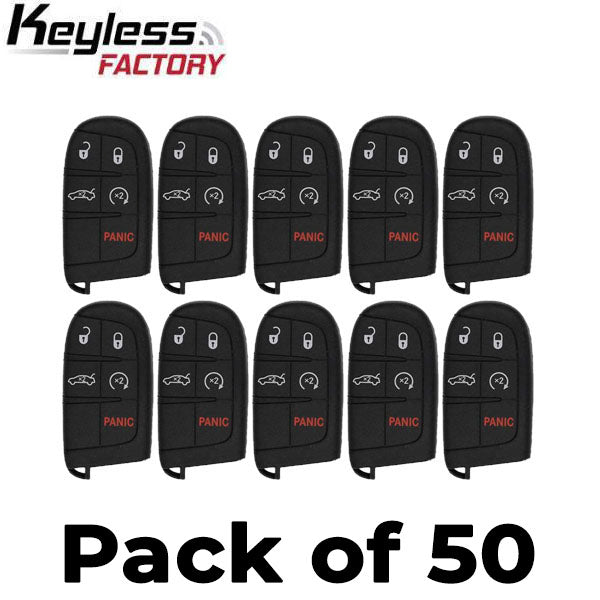 50 x 2015-2021 Dodge Chrysler / 5-Button Smart Key / PN: 68394195 AA / M3M-40821302 (AFTERMARKET) (Bundle of 50)