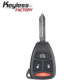 2007-2011 Chrysler Dodge Jeep / 4-Button Remote Head Key / KOBDT04A (AFTERMARKET)