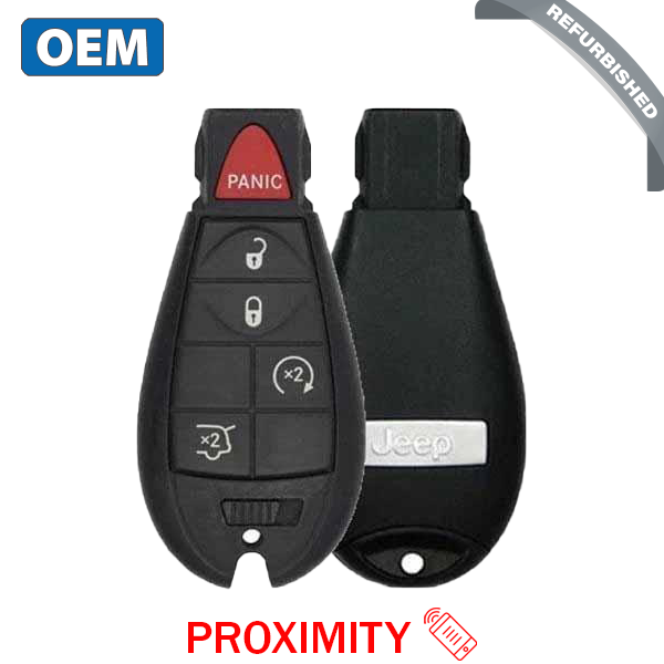 2009-2013 Jeep Grand Cherokee / 5-Button Fobik Key / PN: 05026453AI / IYZ-C01C / Keyless Go Fobik (OEM Refurb)